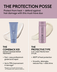 The Protection Posse Instant Damage Repair Treatment + Heat Protectant Set
