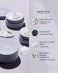 Cookies N Clean Whipped Clay Pore Detox Face Mask With Salicylic Acid + Charcoal